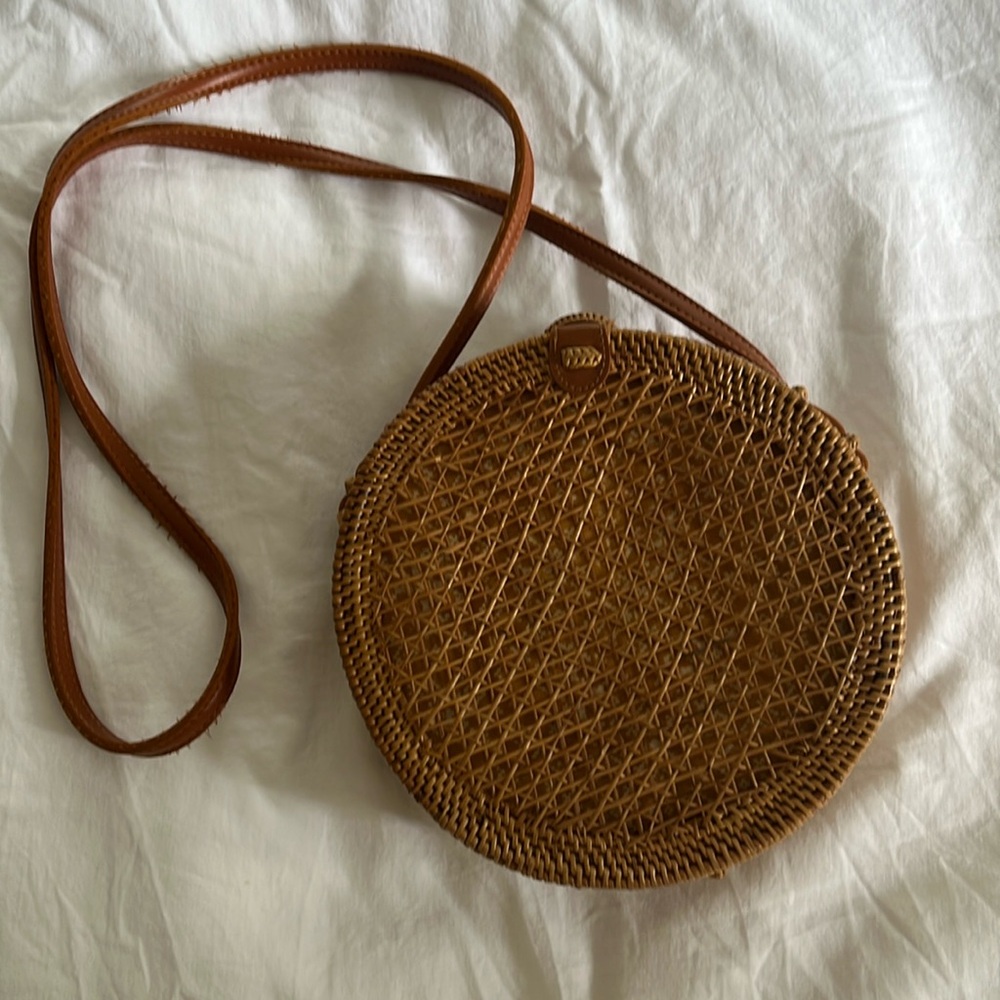 Anthropologie wicker bag